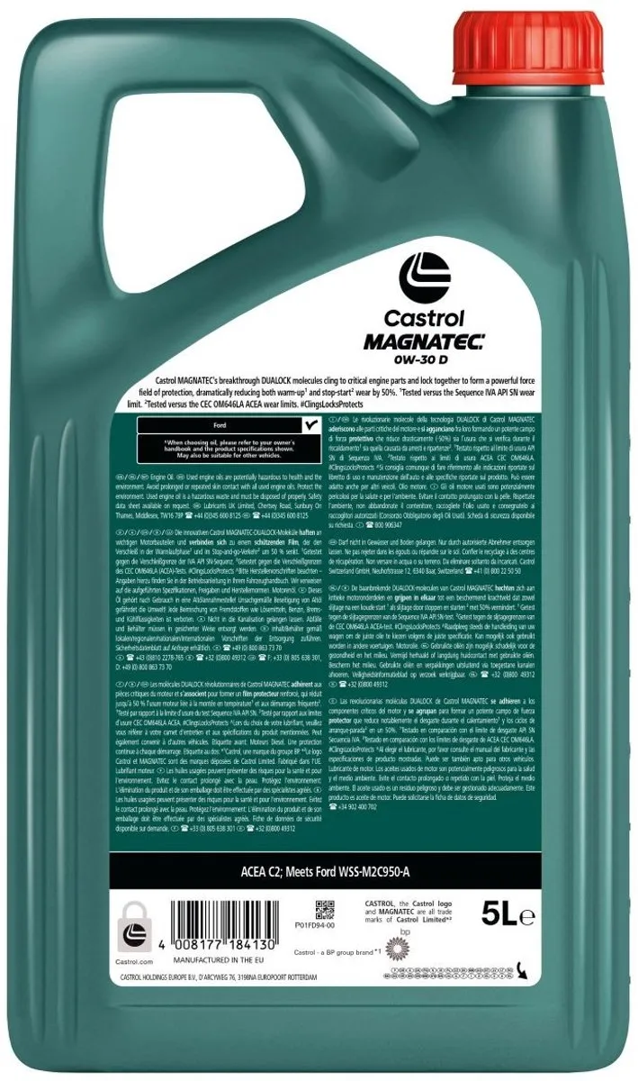 Castrol Magnatec Stop Start 0W-30 5L - o.a. Ford