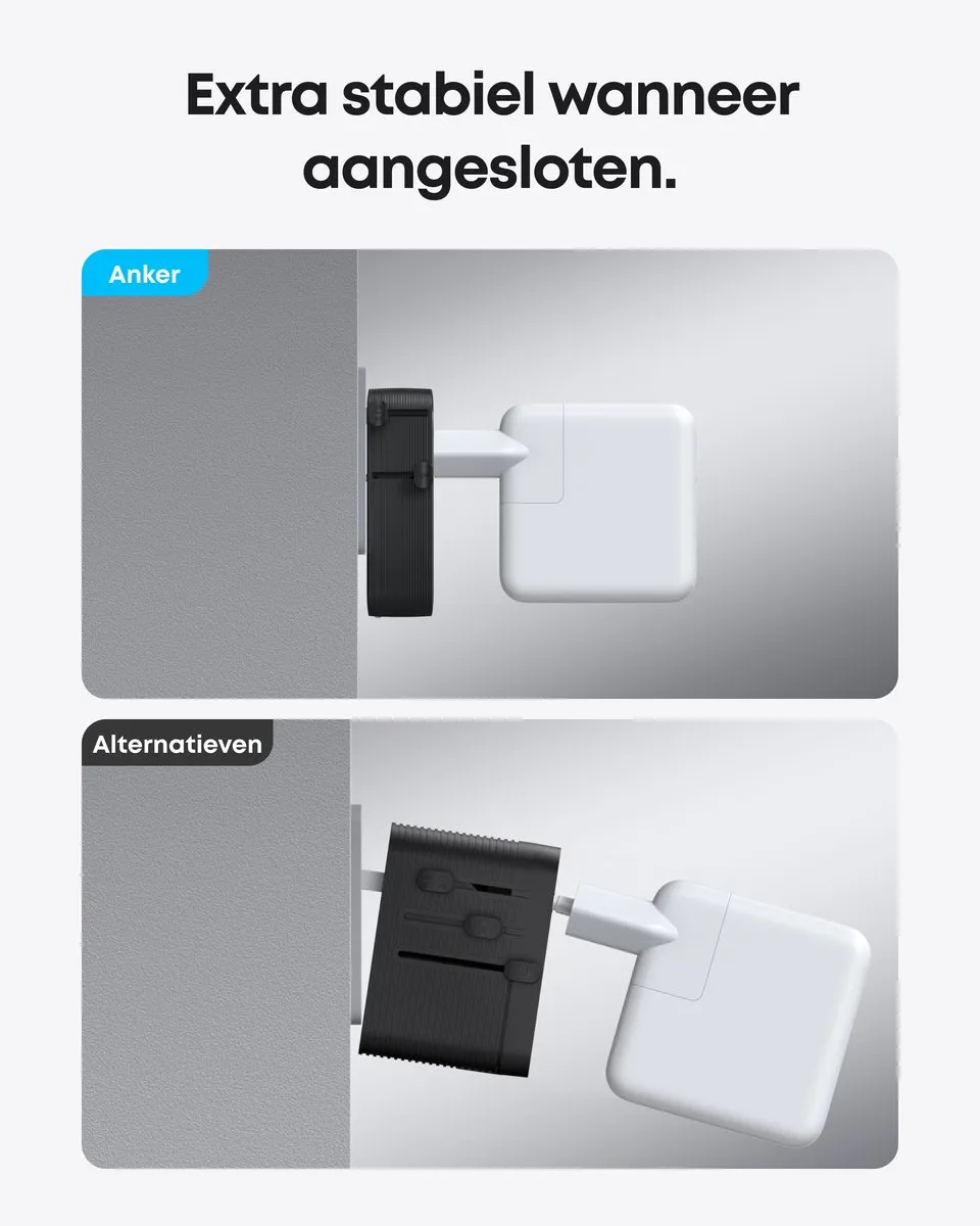 Anker Nano A9215311 Reisadapter - 1 AC + 4 USB - Zwart - afbeelding 6 van 6