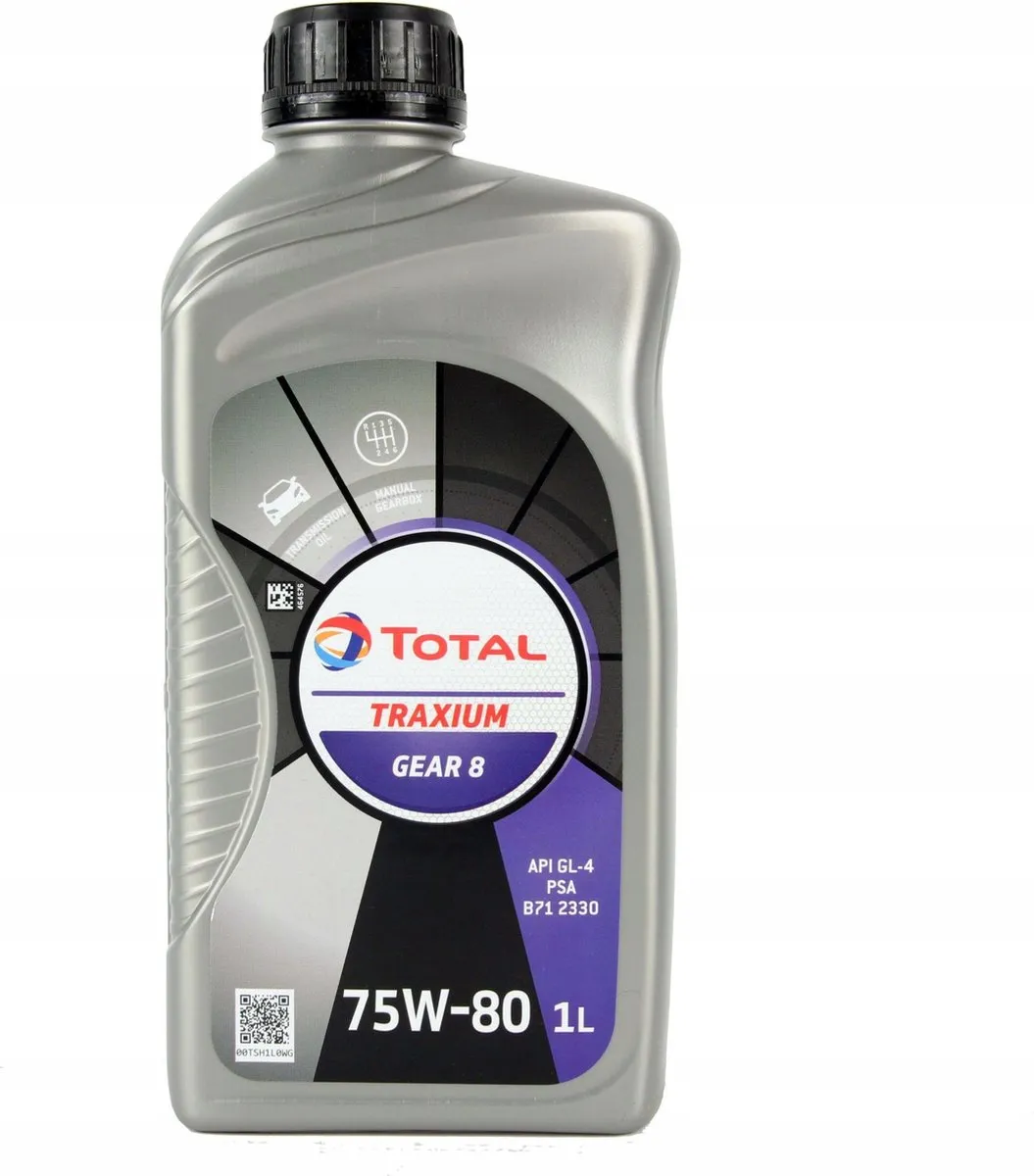 Total Traxium Gear 8 75W80 Versnellingsbakolie 1L