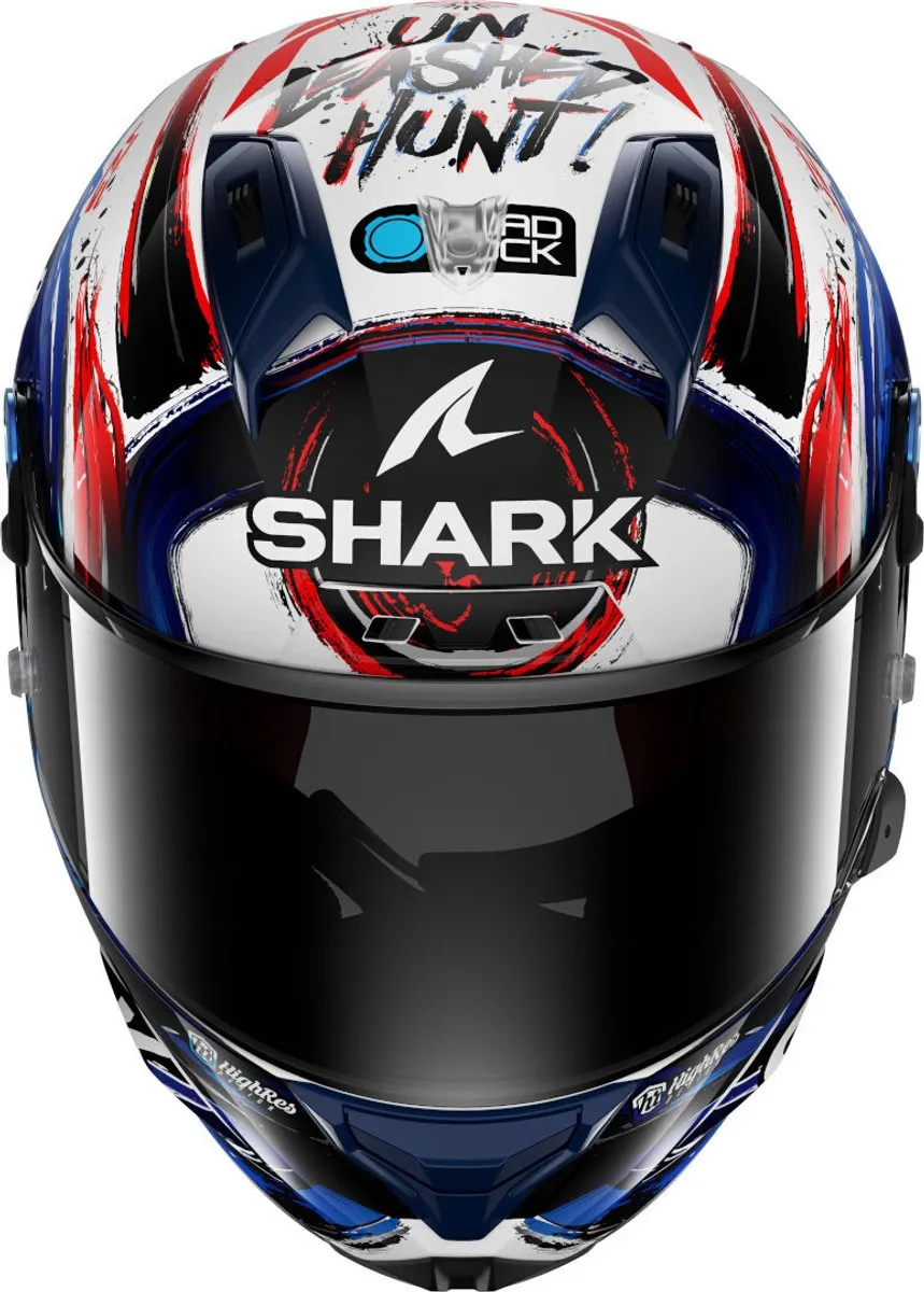 Shark Aeron-GP FIM Racing #1 Zarco Helm - M - Wit/Zwart/Blauw