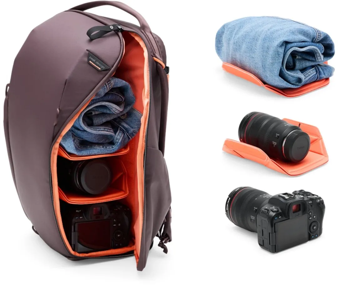 Peak Design Everyday Backpack Zip 20L Eclipse - Rood - afbeelding 6 van 6
