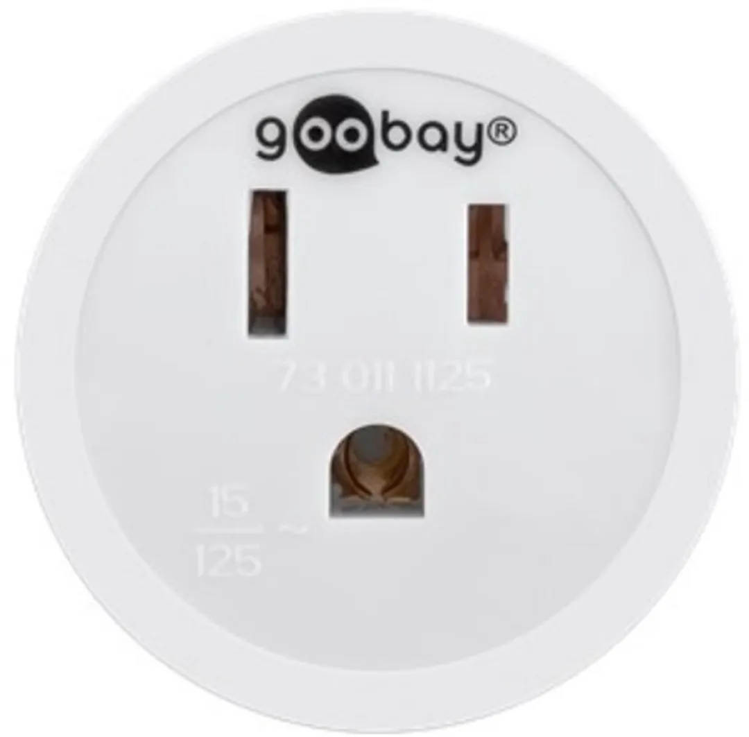 Goobay 45351 Reisadapter VS/Japan naar Europa - Geaard - Wit - afbeelding 6 van 6