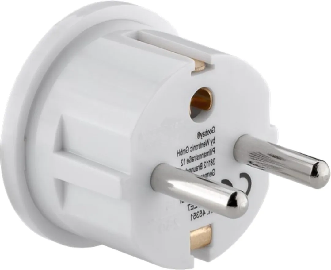 Goobay 45351 Reisadapter VS/Japan naar Europa - Geaard - Wit
