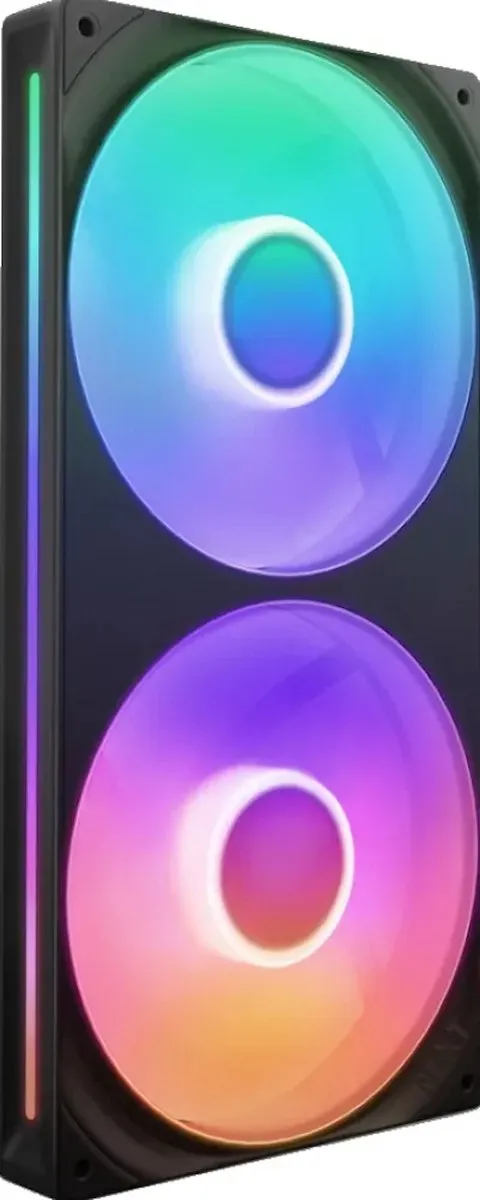 NZXT F280 RGB Core Geïntegreerde Ventilatoren - 2x 140mm - Zwart