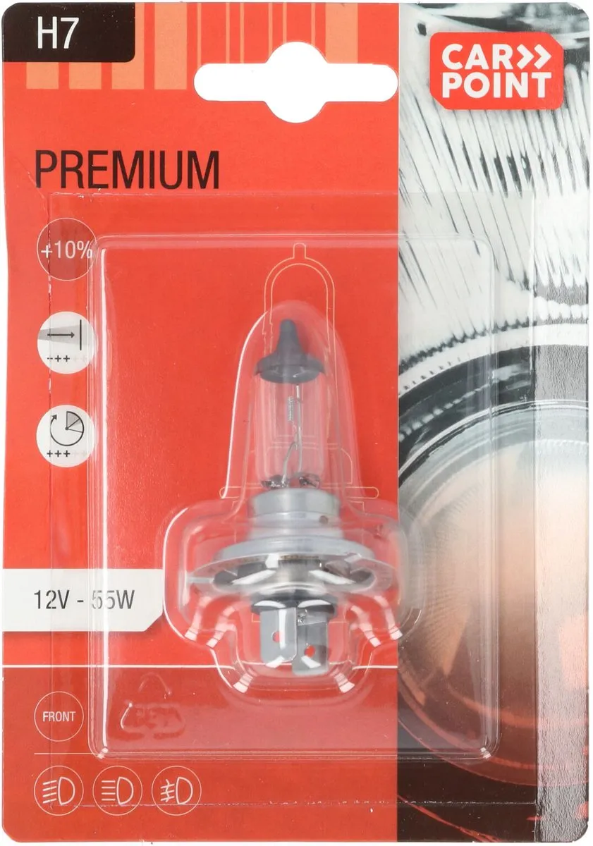 Carpoint Premium Autolamp H7 55W - Helder Wit - afbeelding 6 van 6