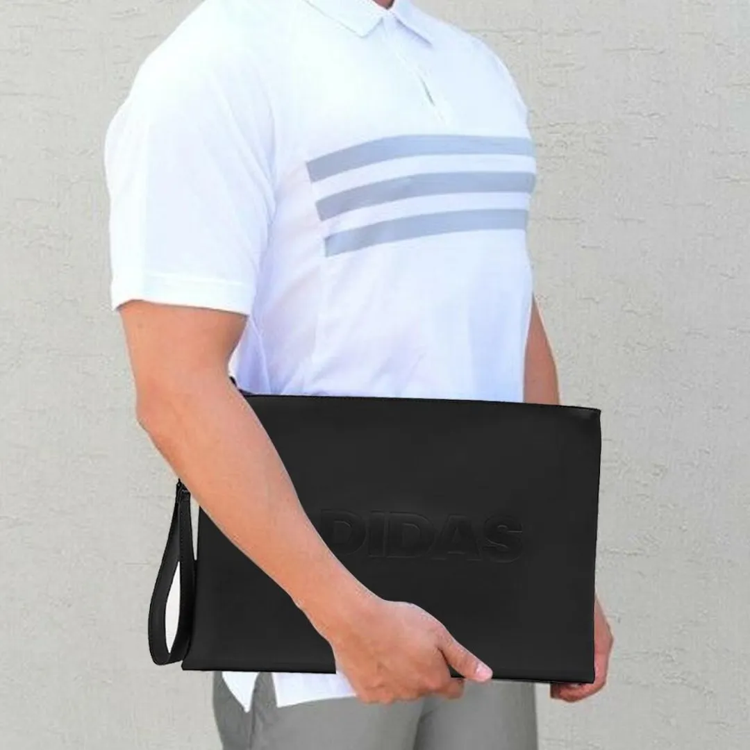 Adidas Premium Golf Flat Pouch Handtas - 35x26cm - Zwart