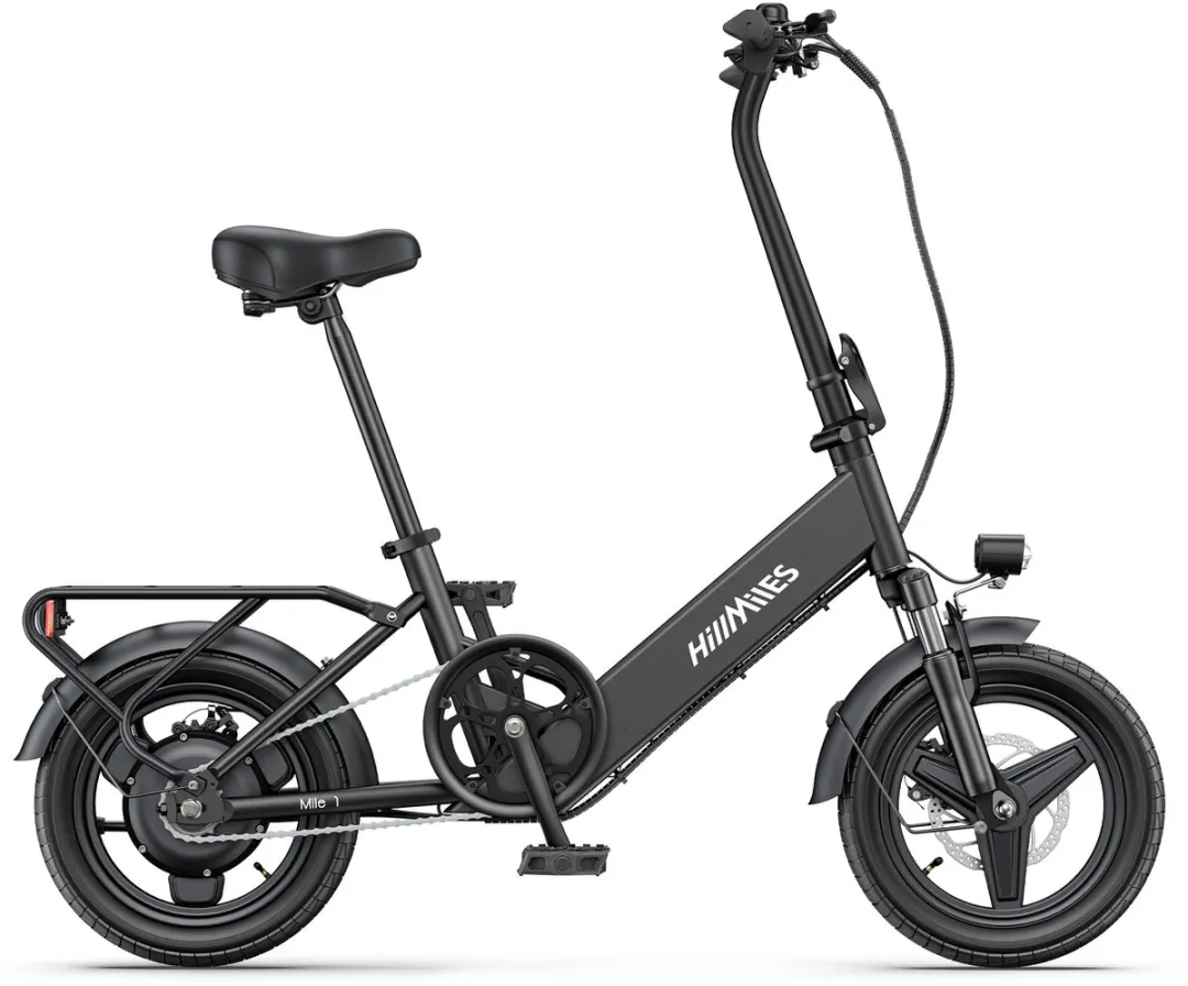 HillMiles Mile1 E-bike 250W 36V/10.4Ah - 60km Actieradius - Zwart