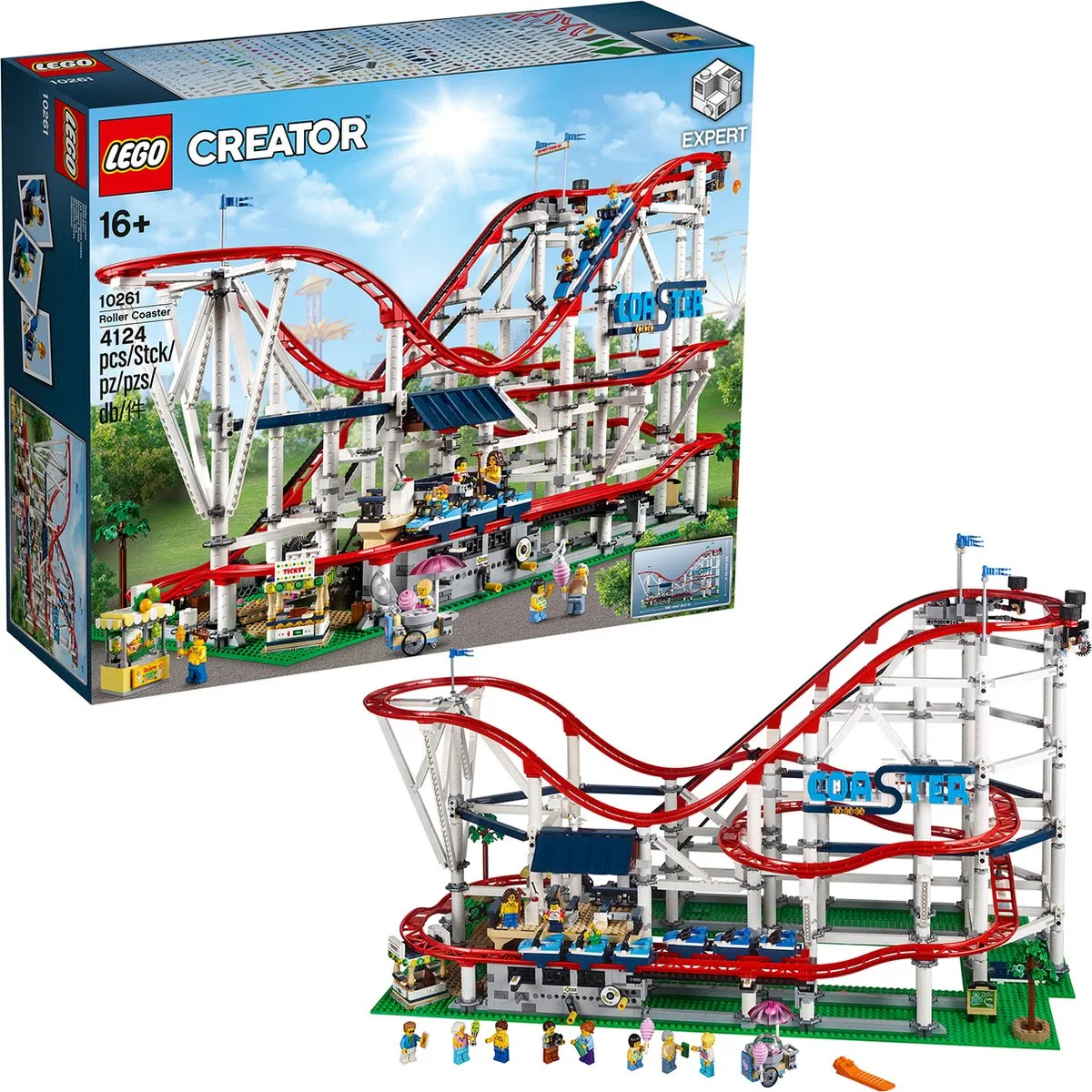 LEGO Creator Expert Achtbaan 10261 - 4124 Stukken - 11 Minifiguren