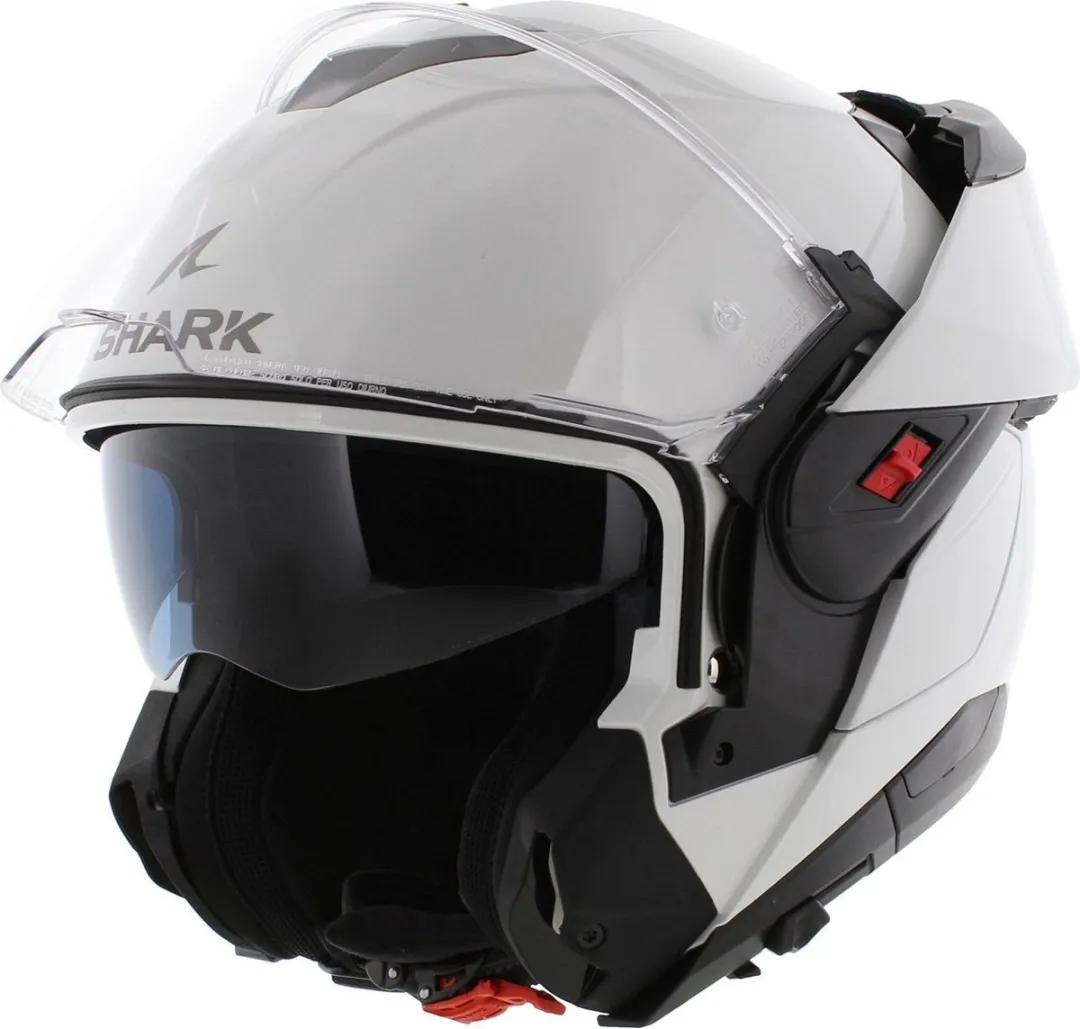 Shark Oxo Blank Pearly Wit Systeemhelm - Maat XS