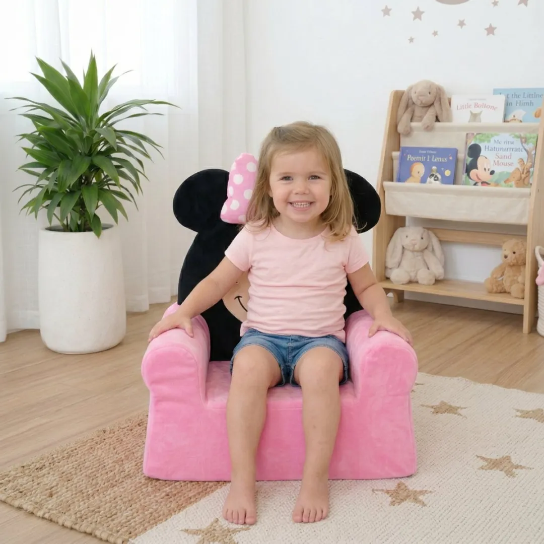 Minnie Mouse Pluche Stoel - 3D