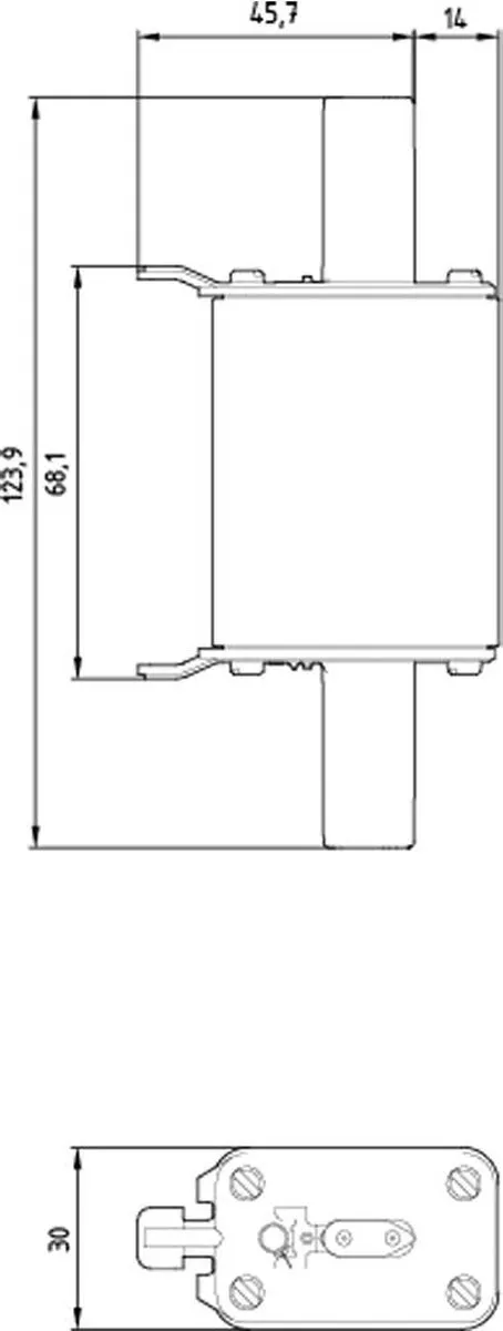 Siemens 3NA3024 Zekeringinzetstuk 80A 500V
