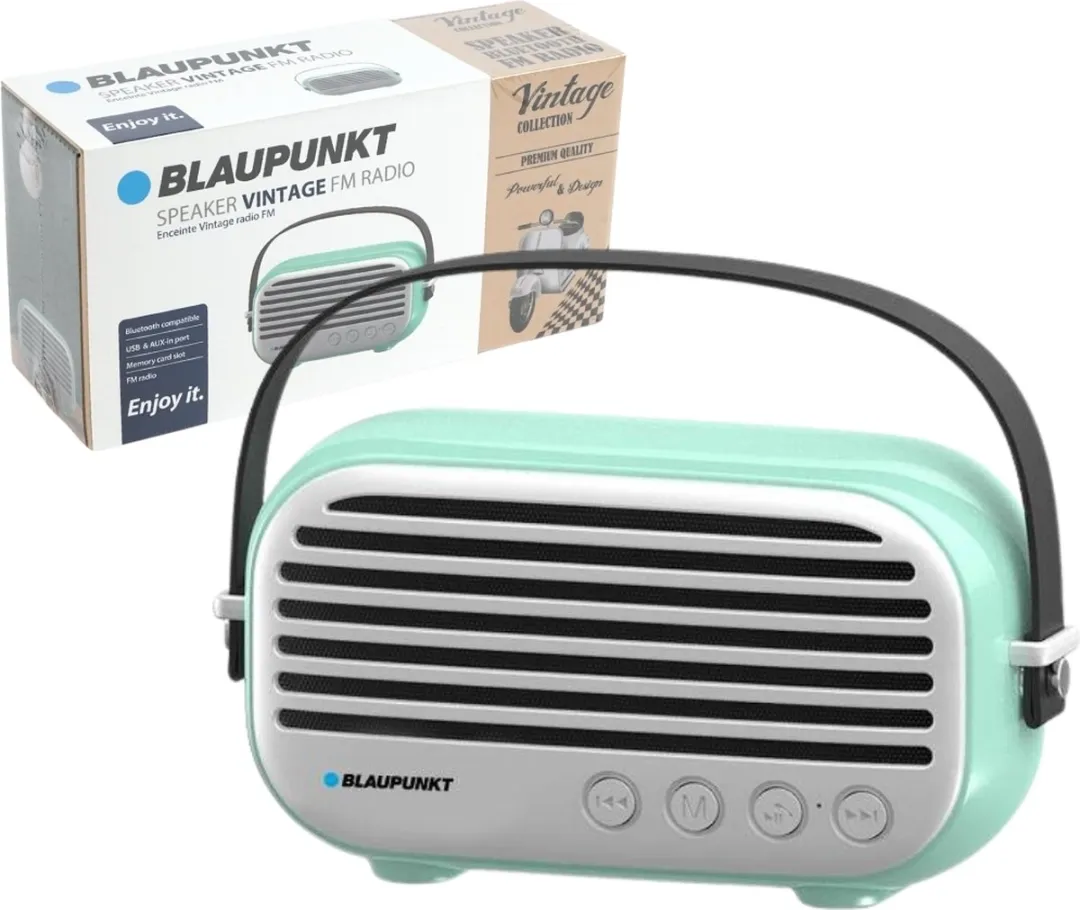 Blaupunkt BLP3350 Draadloze Stereoluidspreker 10W - Zwart
