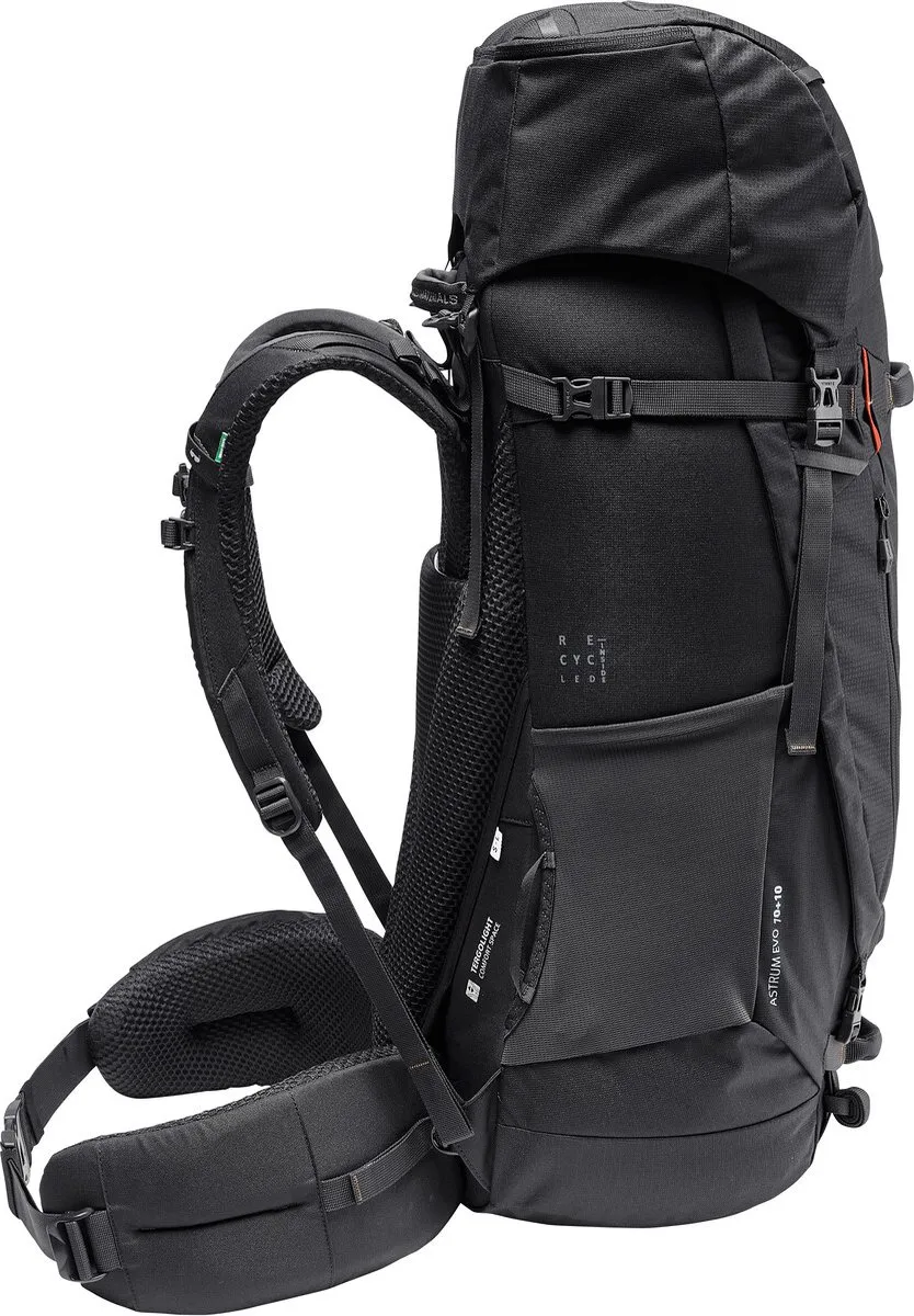 Vaude Astrum EVO 70+10 Rugzak 80L - Zwart