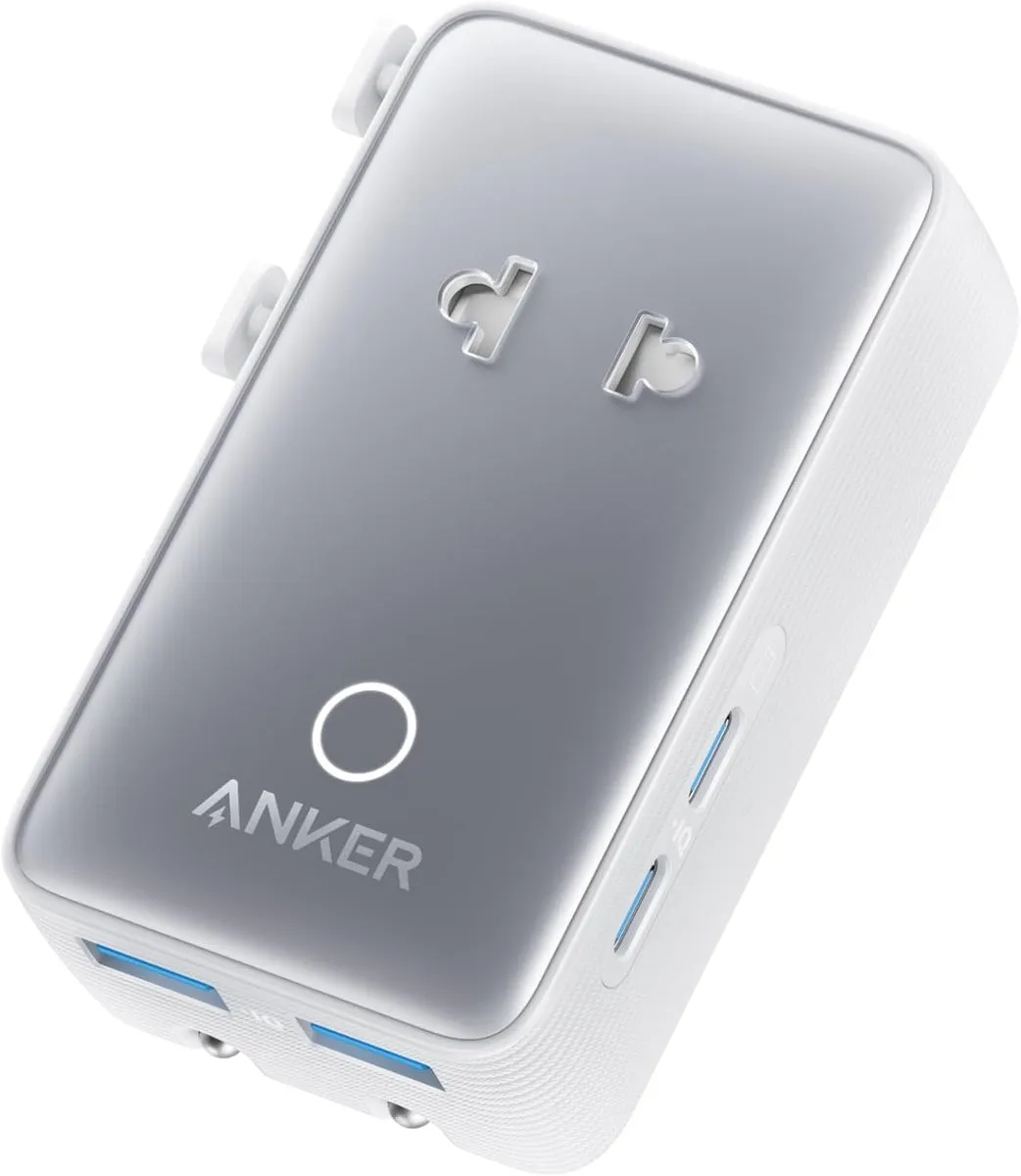 Anker Nano A9215 Reisadapter 5-Poorts - Zilver