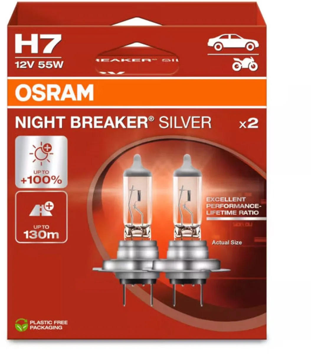 Osram Night Breaker Silver H7 64210NBS-2HB Set