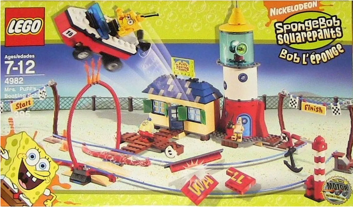 LEGO Spongebob Vaarschool Mevrouw Puff 4982 - 385 Stukken