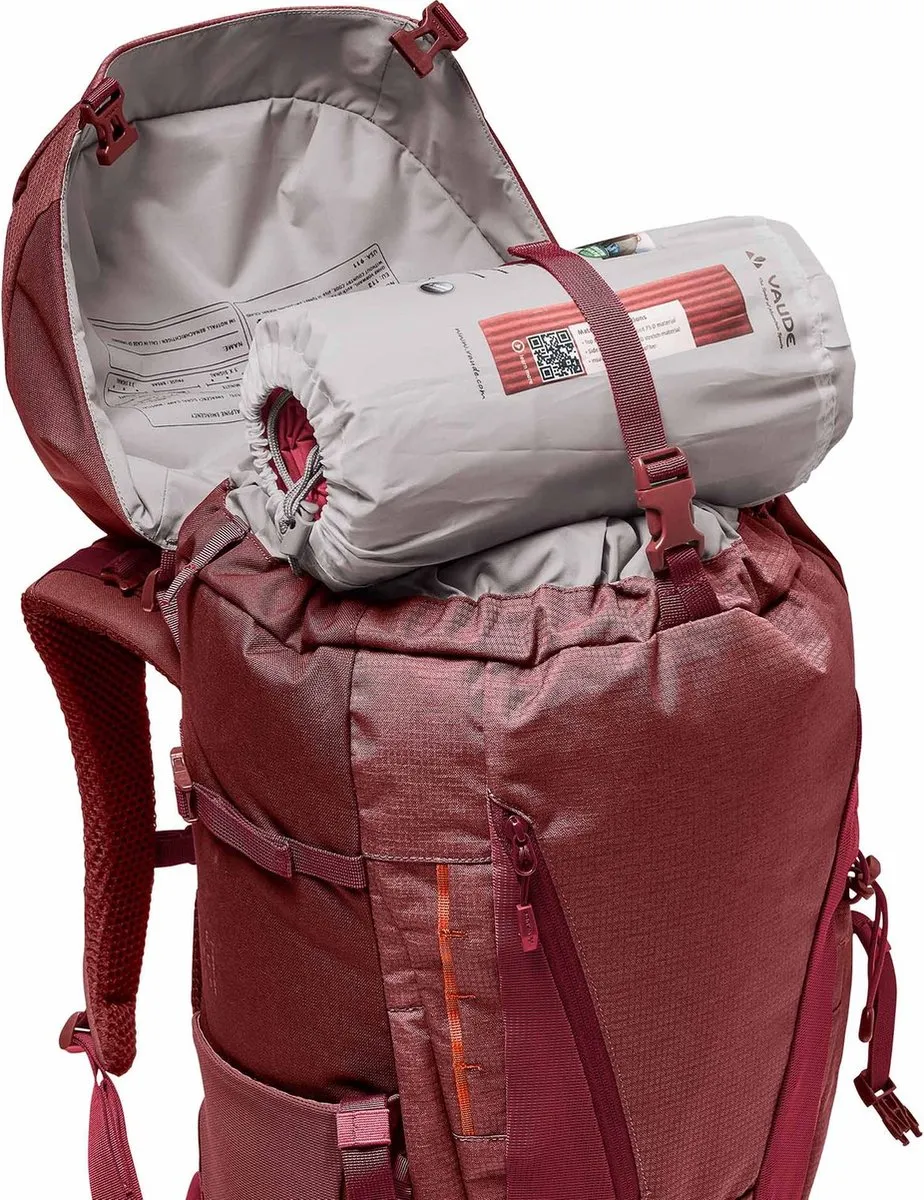 Vaude Women's Asymmetric 38L Trekkingrugzak - 38L - Donkerrood