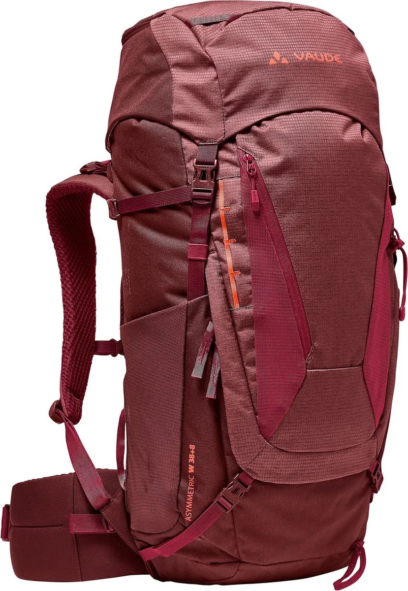 Vaude Women's Asymmetric 38L Trekkingrugzak - 38L - Donkerrood - afbeelding 6 van 6