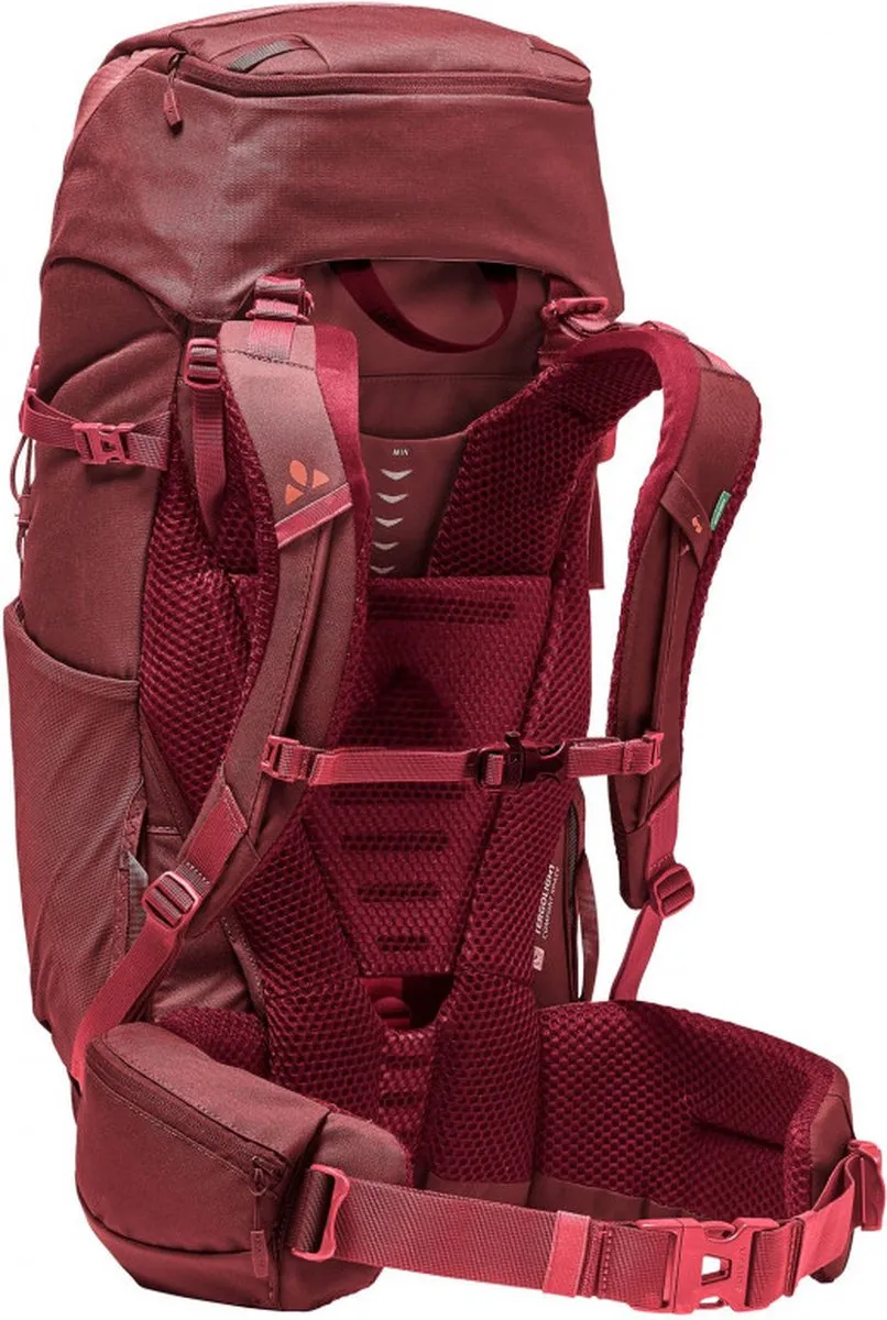 Vaude Women's Asymmetric 38L Trekkingrugzak - 38L - Donkerrood