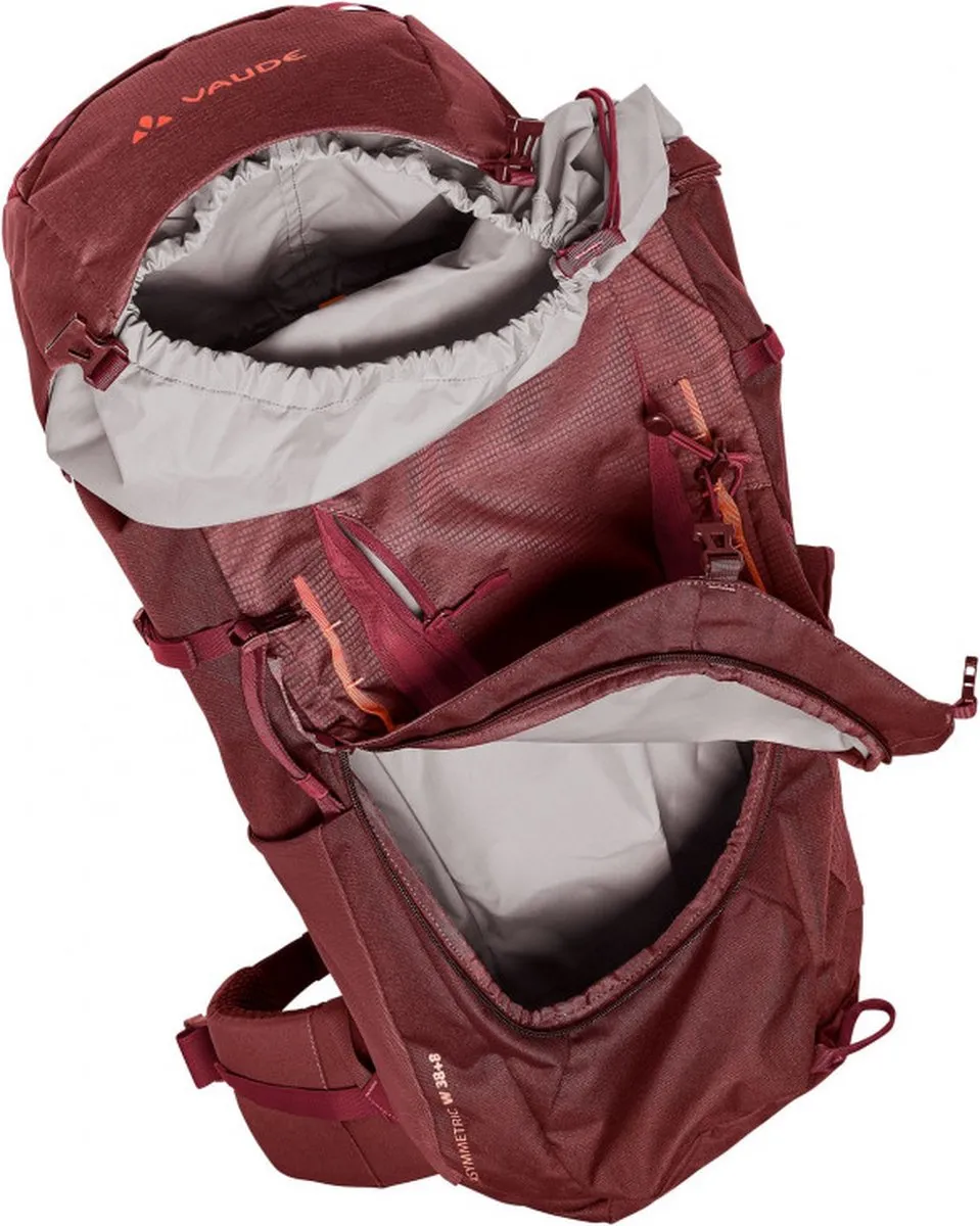 Vaude Women's Asymmetric 38L Trekkingrugzak - 38L - Donkerrood