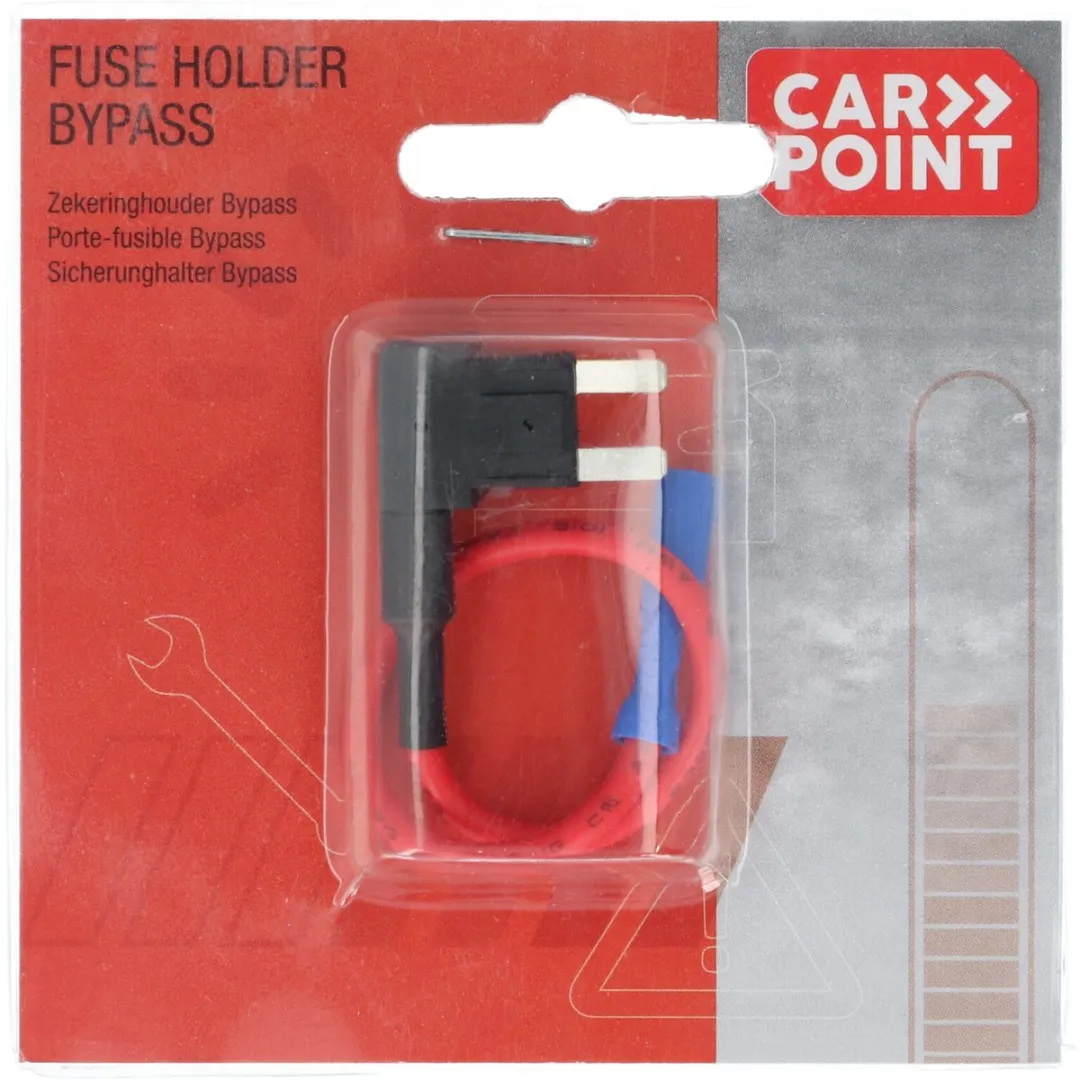 Carpoint By-Pass Mini-Steekzekeringhouder - Rood