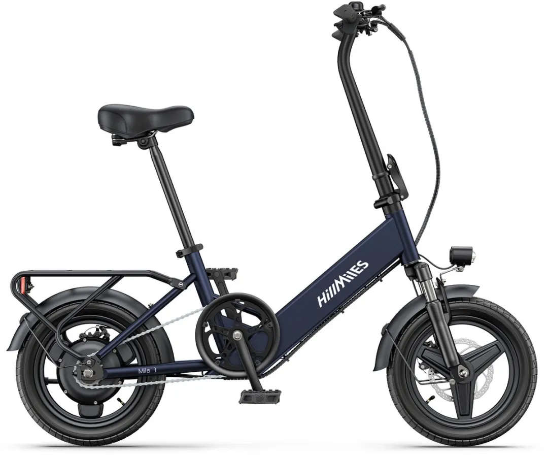 HillMiles Mile1 E-bike 250W 374Wh - 14 Inch - Blauw