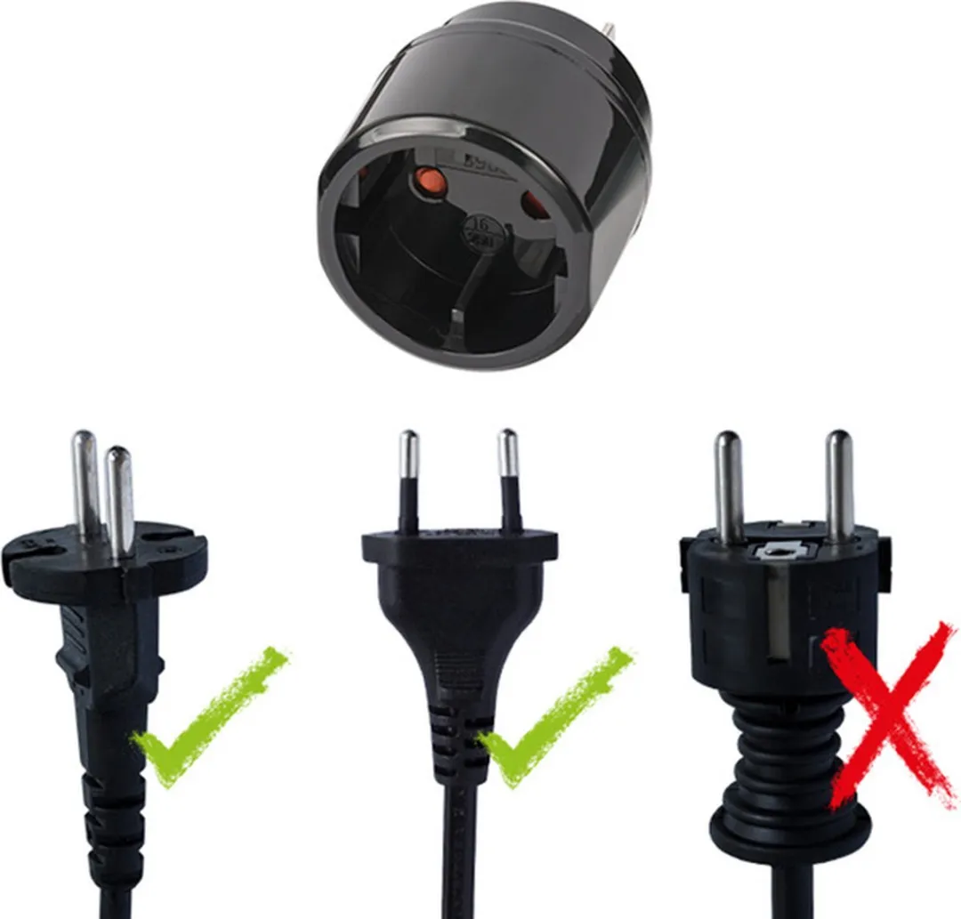 Brennenstuhl BN-1508450 Reisadapter - USA/Japan/Europa - Zwart