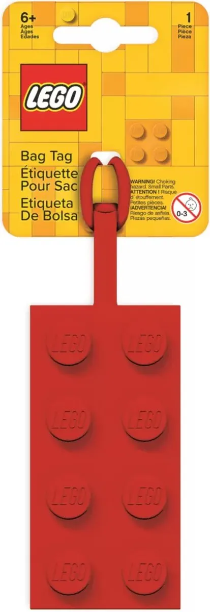 LEGO Bagagelabel - Rood