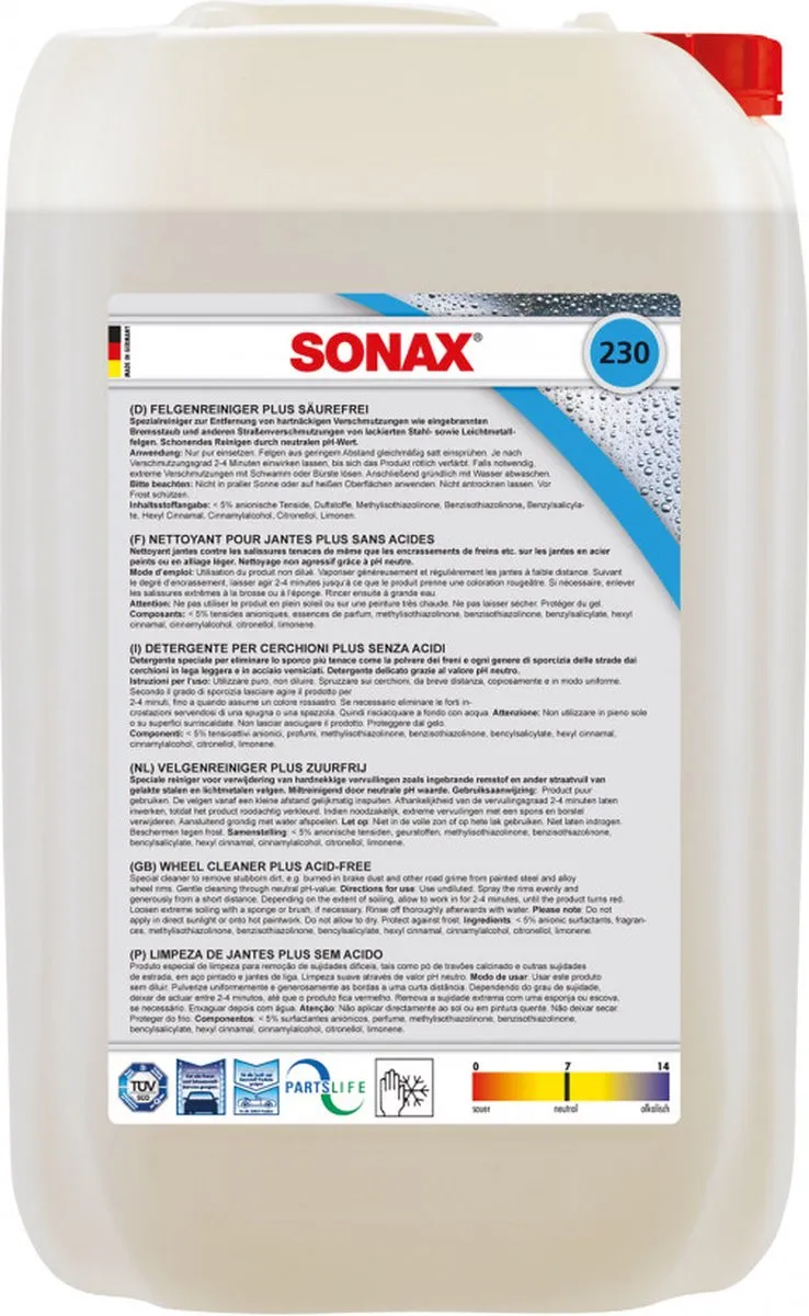 Sonax Velgenreiniger Zuurvrij 5L