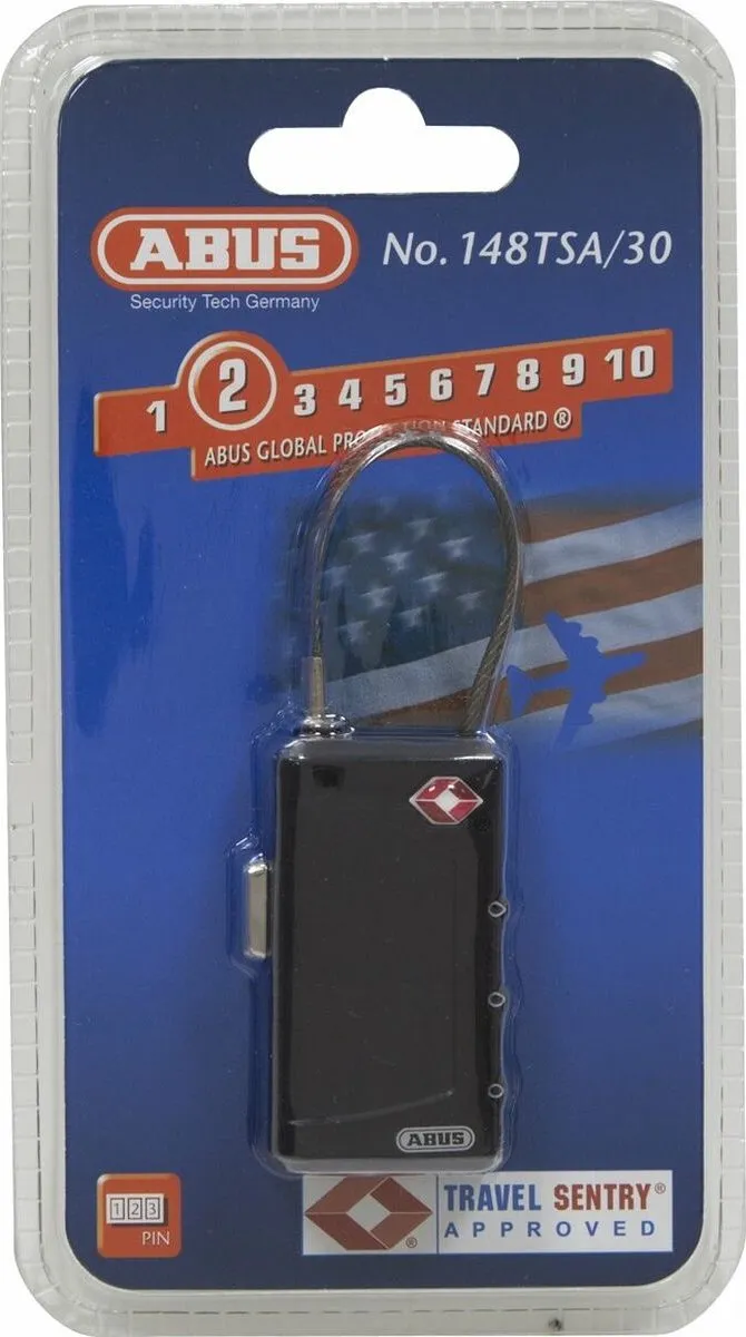 ABUS Cijferhangslot 148TSA - 24mm - Staalverzinkt - afbeelding 6 van 6