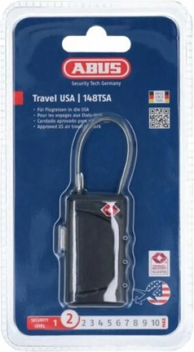 ABUS Cijferhangslot 148TSA - 24mm - Staalverzinkt - afbeelding 2 van 6