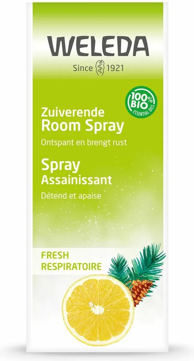Weleda Zuiverende Room Spray Fresh 50ml - Citroen/Eucalyptus/Zilverspar/Rozemarijn