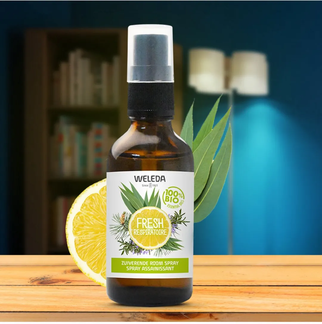 Weleda Zuiverende Room Spray Fresh 50ml - Citroen/Eucalyptus/Zilverspar/Rozemarijn