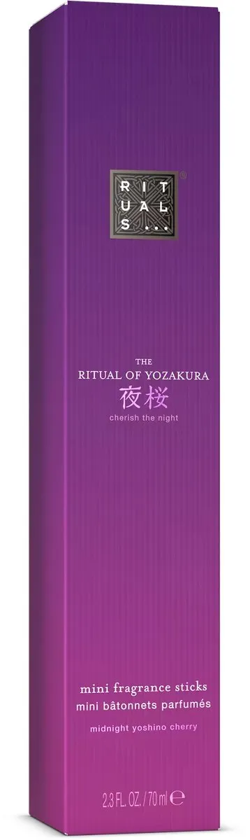 Rituals of Yozakura Mini Franrance Geurstokjes 70ml - Donkerrood