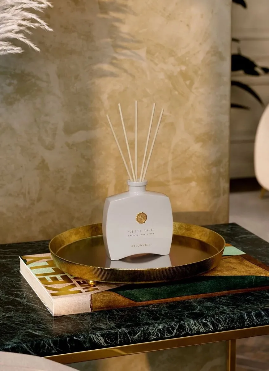 Rituals White Basil Mini Geurstokjes 100ml - Wit