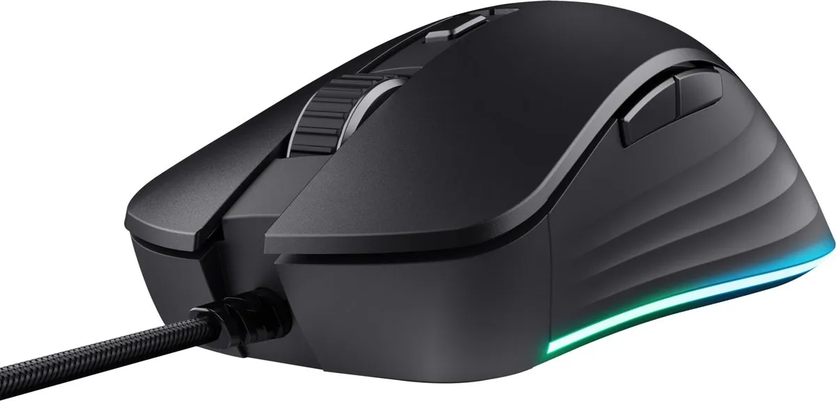 Trust GXT 924 YBAR+ Pro Gaming Muis - 25600 DPI - Zwart - afbeelding 6 van 6