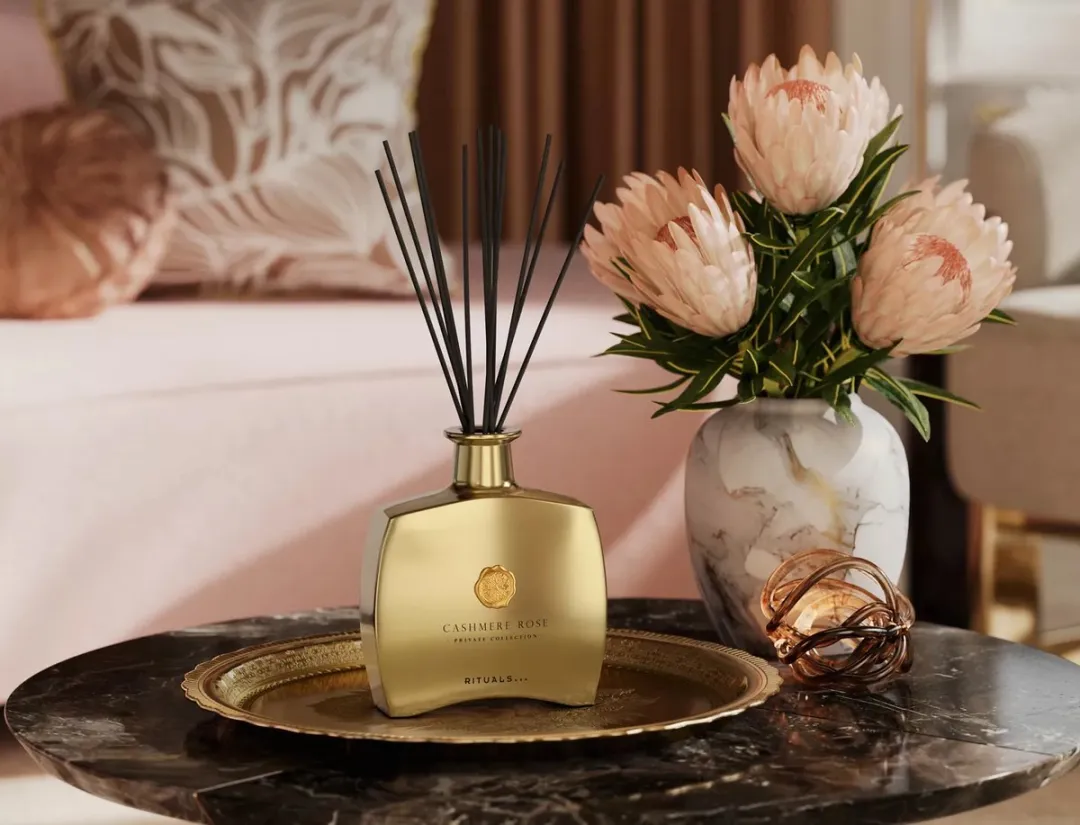 Rituals Cashmere Rose Geurstokjes 450ml - Goud