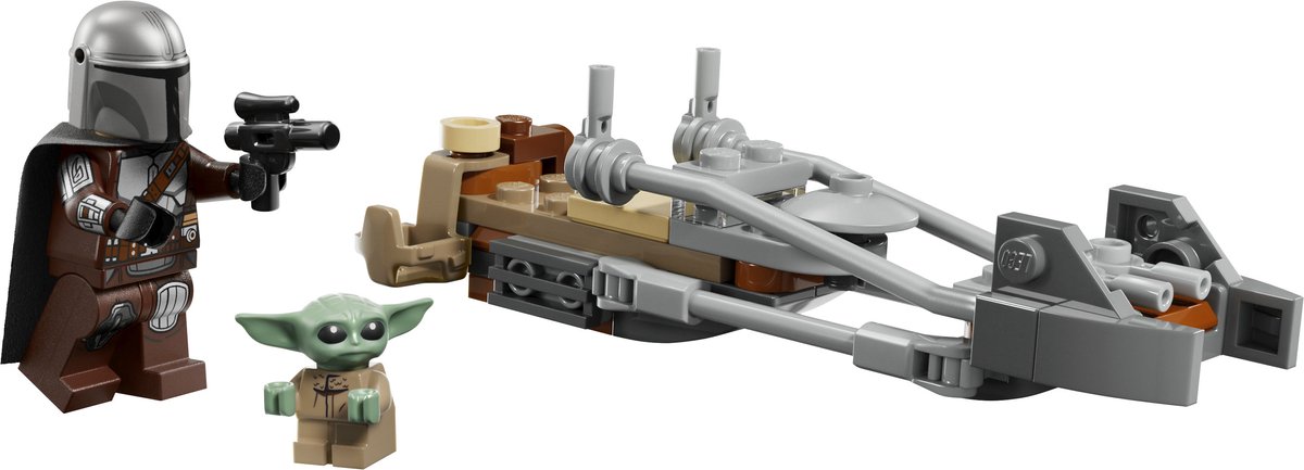 LEGO Star Wars - De Mandalorian en Grogu's Speederbike Bouwpakket voor Kinderen - 75436