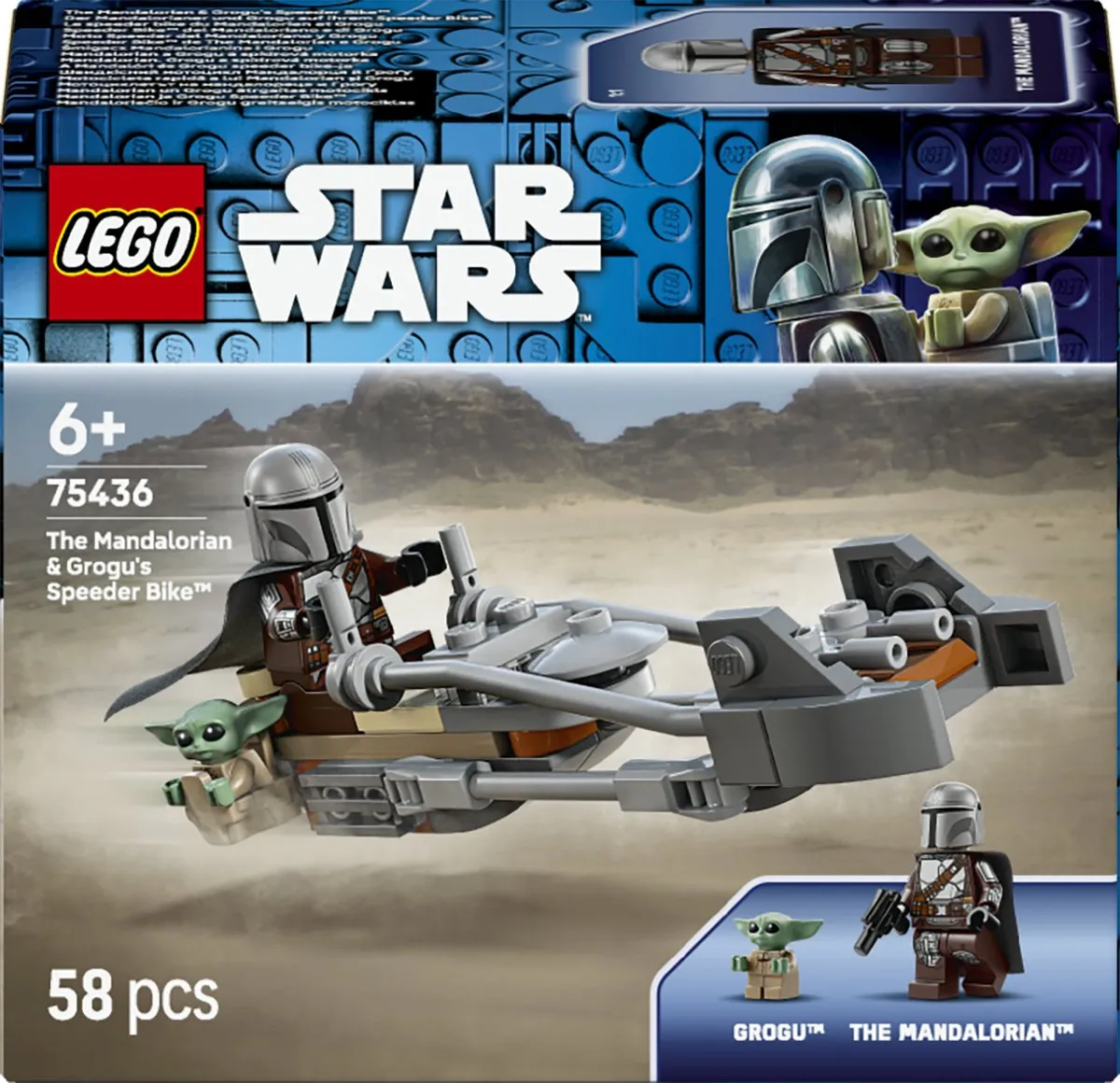 LEGO Star Wars Mandalorian & Grogu Speederbike 75436