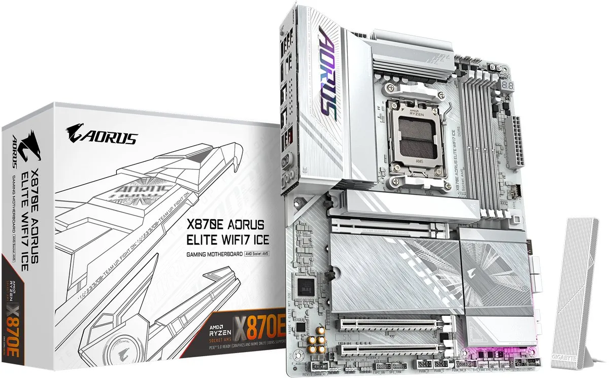 GIGABYTE X870E AORUS ELITE WIFI7 ICE AMD X870E Socket AM5 ATX