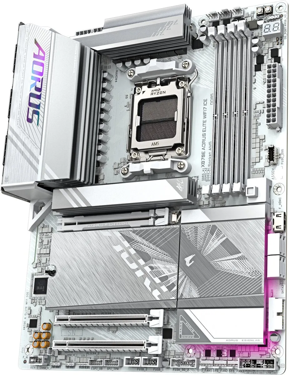 GIGABYTE X870E AORUS ELITE WIFI7 ICE AMD X870E Socket AM5 ATX