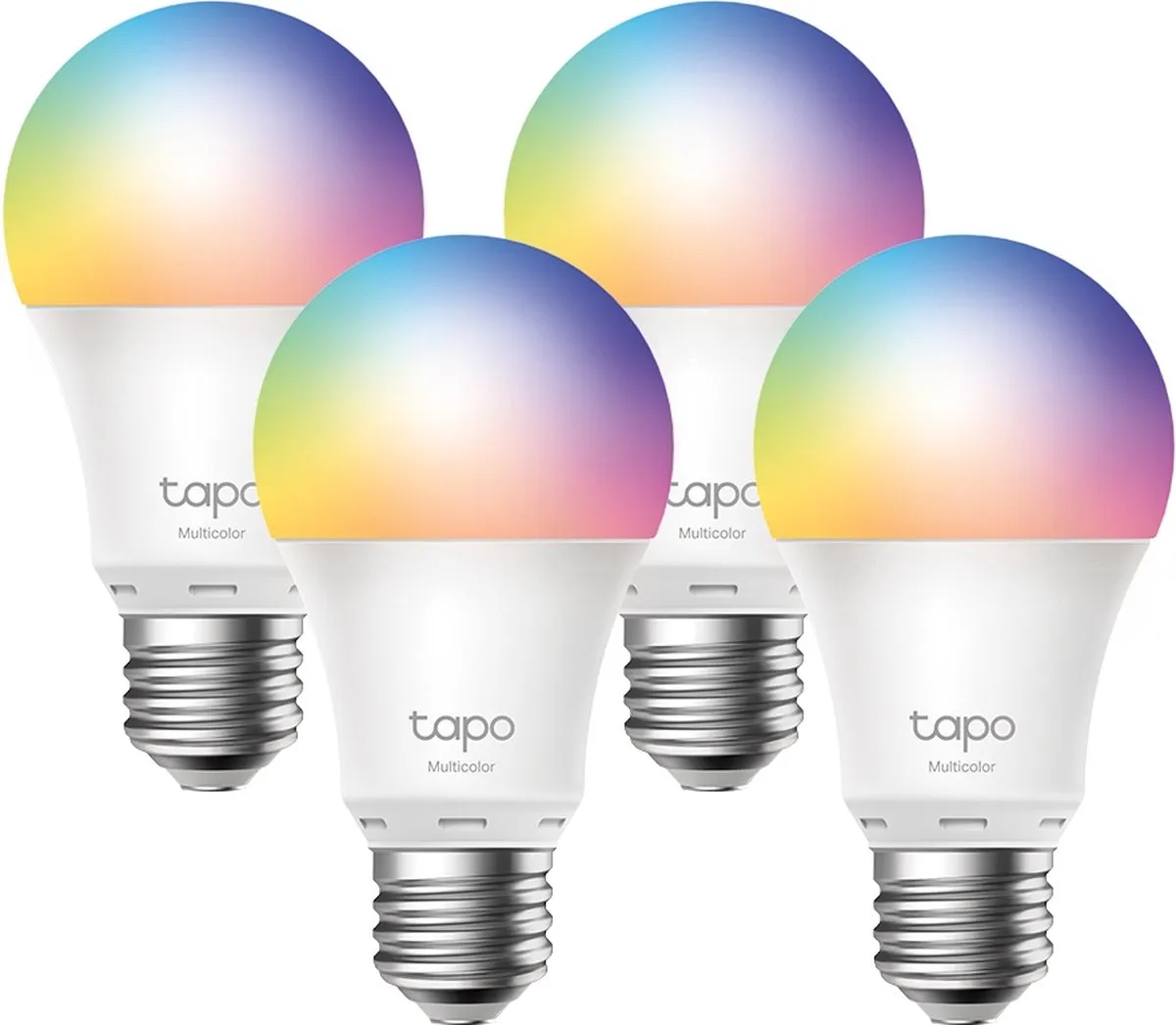 TP-Link Tapo L530E Slimme LEDlamp E27 RGB 8.7W - 4 Stuks