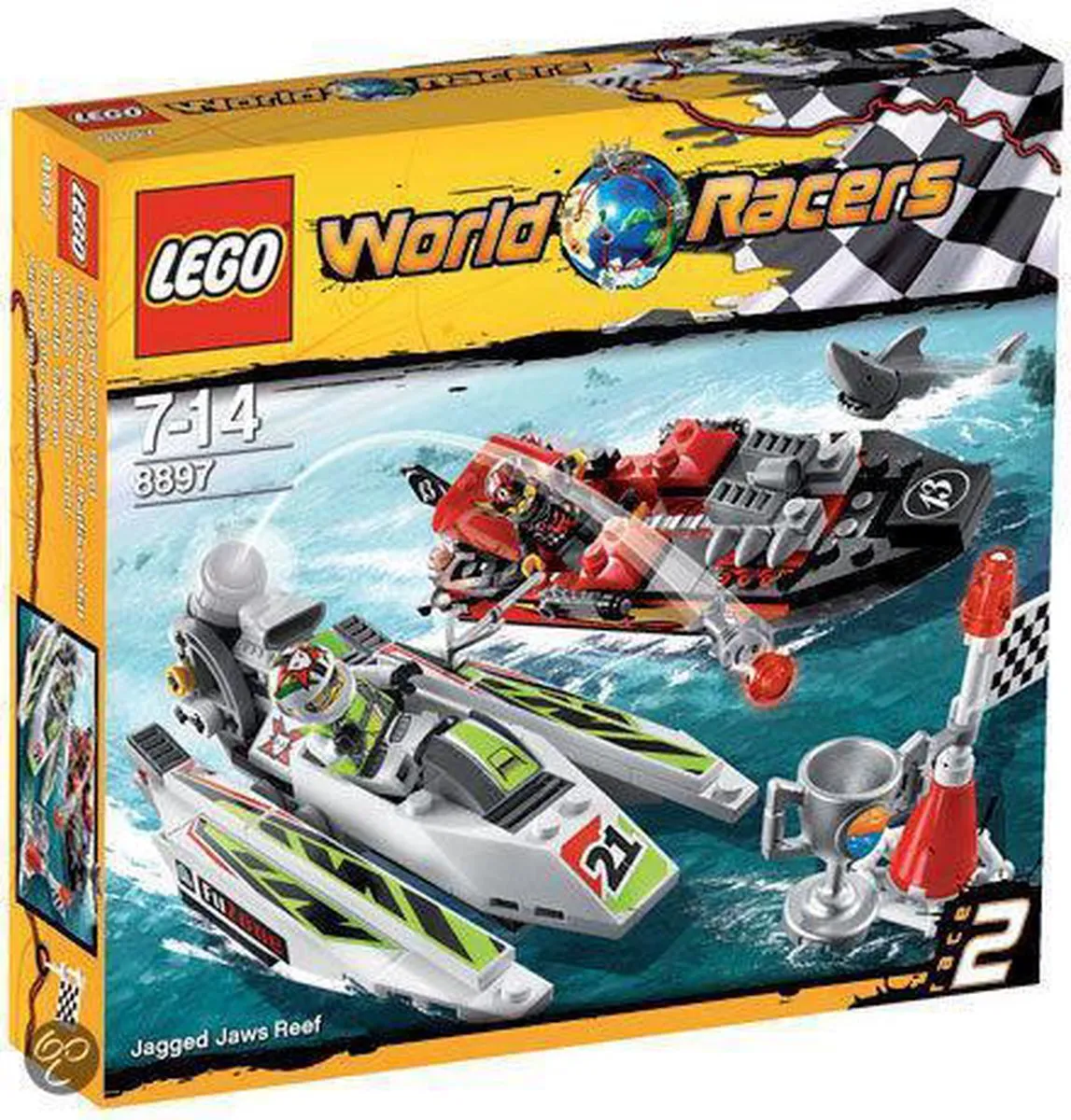LEGO World Racers Riffenrace 8897 - 191 Stukken - 3 Minifiguren - Rood