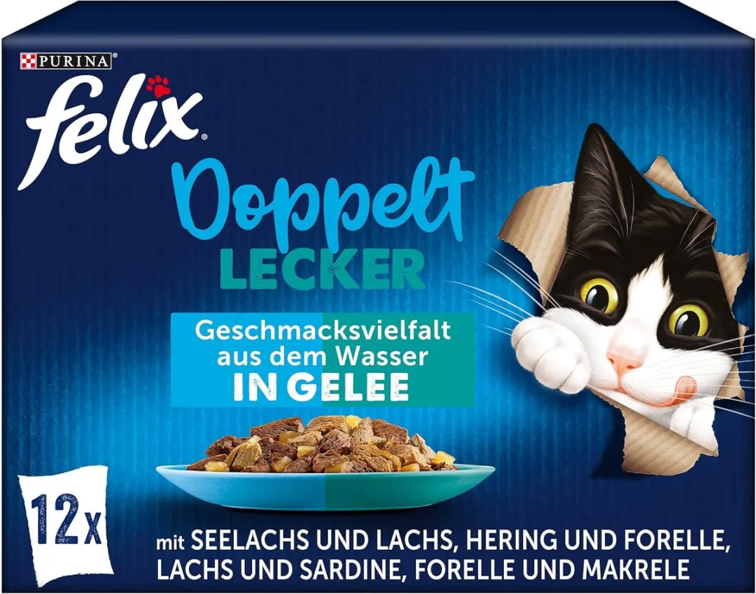 Felix Dubbel Lekker Natvoer voor Katten
