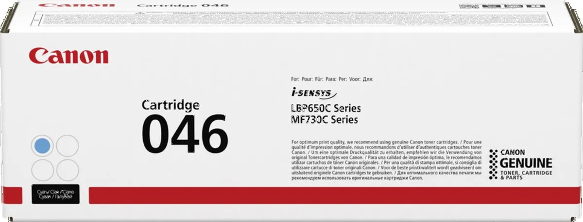Canon 046 Tonercartridge Cyaan - 2300 Pagina's