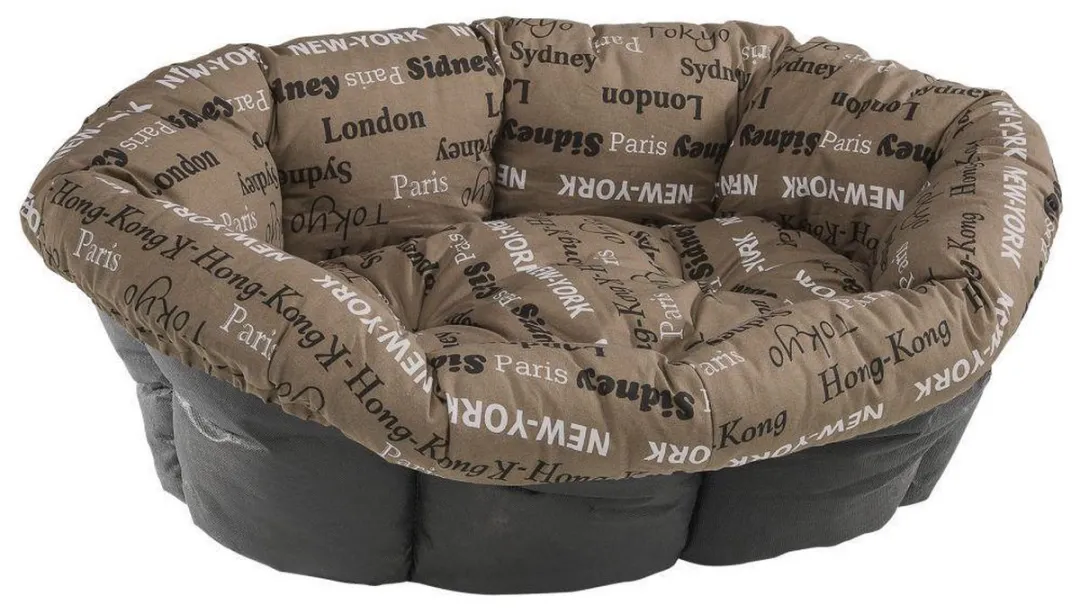 Ferplast Hondenkussen Sofa XXL 96x71cm - Fluweel/Beige - afbeelding 5 van 6