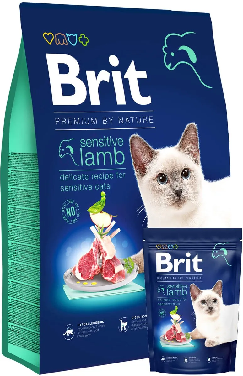 Brit Premium by Nature Cat Sensitive Lam - 1,5 kg