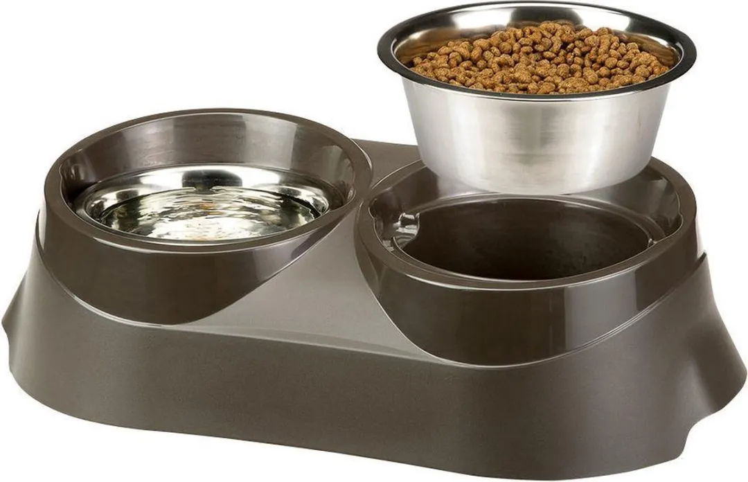 Ferplast Duo Feed Voerbak 1700ml - 60,5x31,5x18cm - Assorti