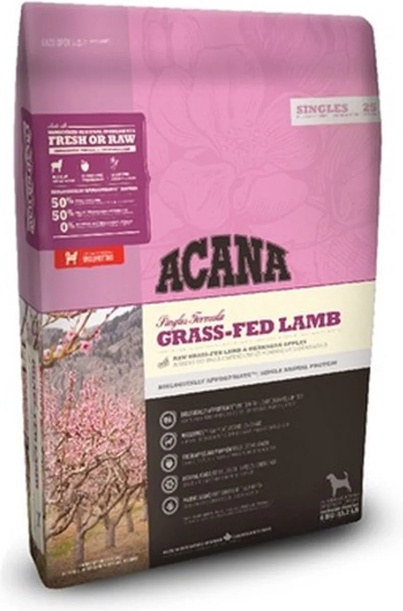 Acana Singles Grass-Fed Lam 17kg - 2 Stuks