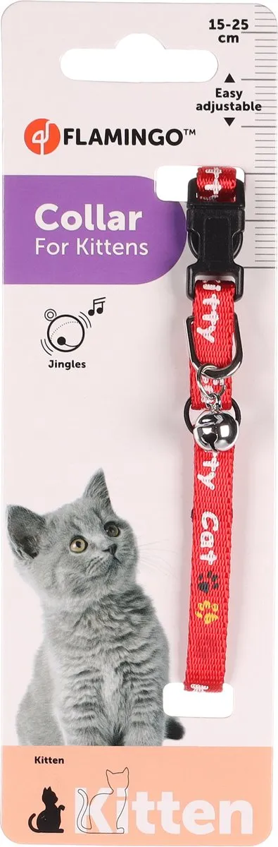 Flamingo Kitty Cat Halsband - 1 Stuk - Meerdere kleuren